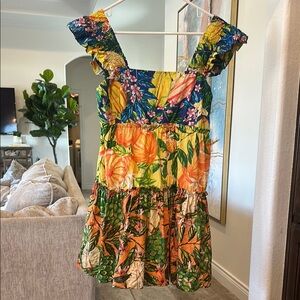FARM Rio Colorful Floral Mini Dress